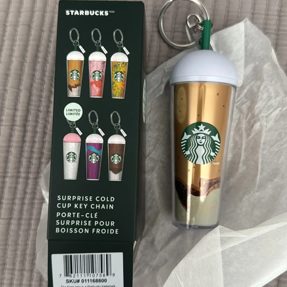 Starbucks Surprise Summer 2025 Cold Cup Keychain